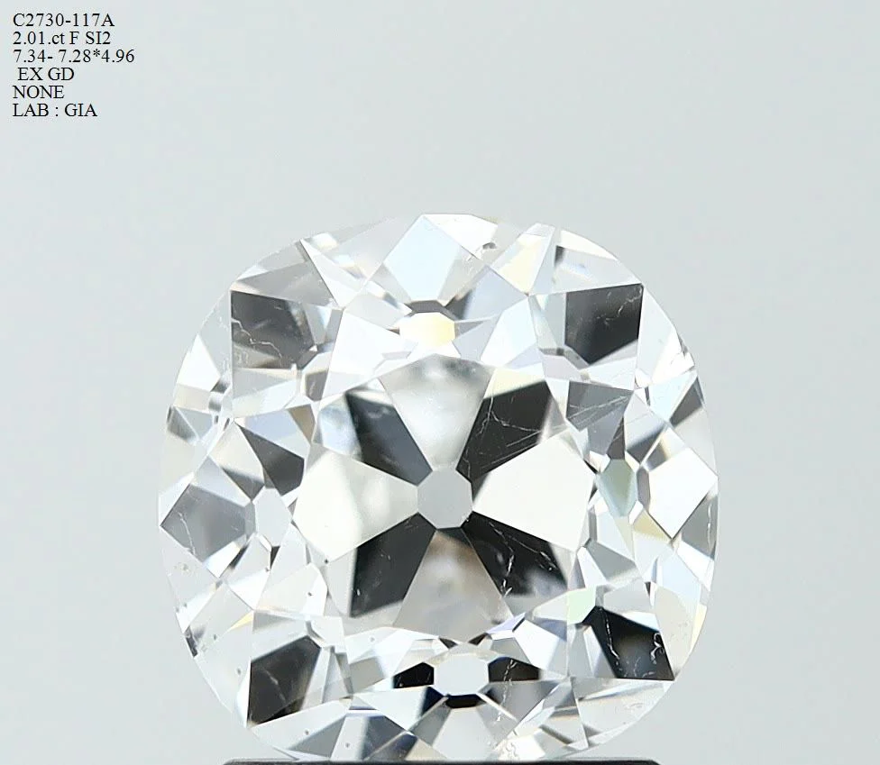 2.01 ct. F/SI2 Old Miner Diamond