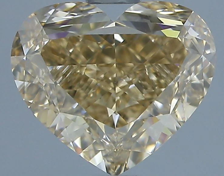 2.01 ct. Fancy Brown/VS2 Heart Diamond
