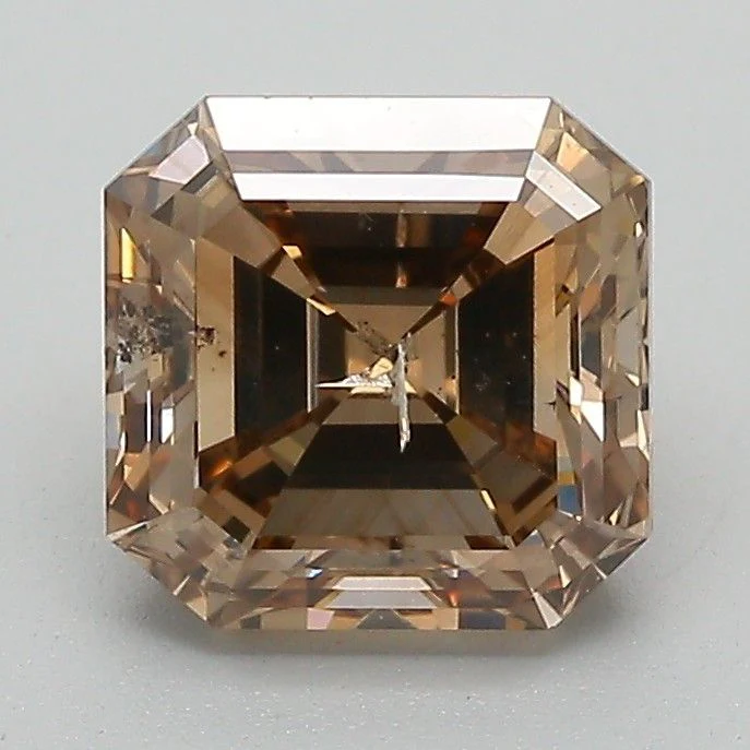 2.01 ct. Fancy Dark Orange Brown/I1 Asscher Diamond