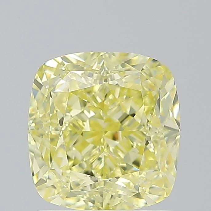 2.01 ct. Fancy Intense Yellow/VS2 Cushion Modified Diamond