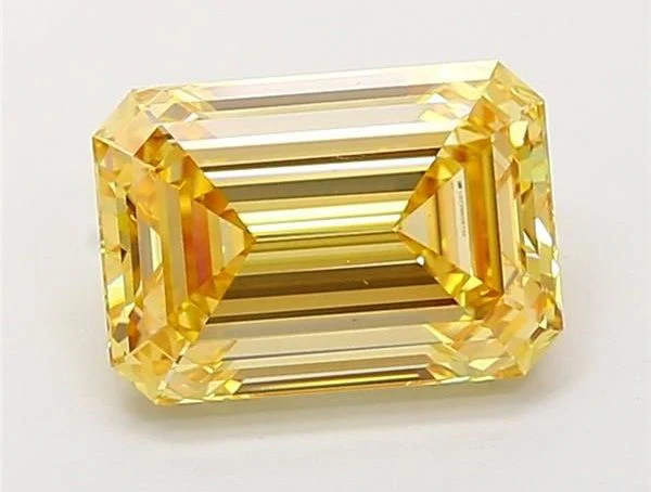 2.01 ct. Fancy Intense Yellow/VS2 Emerald Lab Grown Diamond