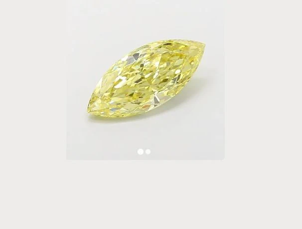 2.01 ct. Fancy Intense Yellow/VS2 Marquise Lab Grown Diamond