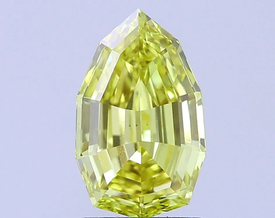 2.01 ct. Fancy Intense Yellow/VS2 Pear Lab Grown Diamond