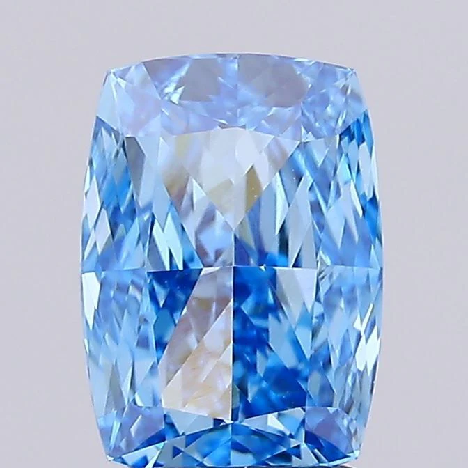 2.01 ct. Fancy Vivid Blue/VVS2 Cushion Modified Lab Grown Diamond