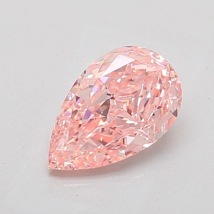 2.01 ct. Fancy Vivid Pink/VS1 Pear Lab Grown Diamond - Image 2