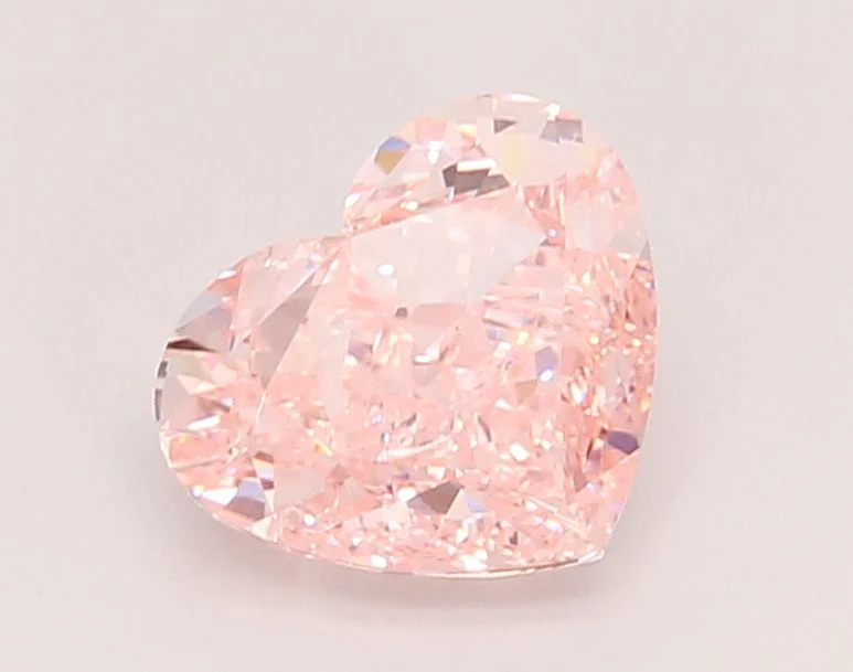 2.01 ct. Fancy Vivid Pink/VVS2 Heart Lab Grown Diamond