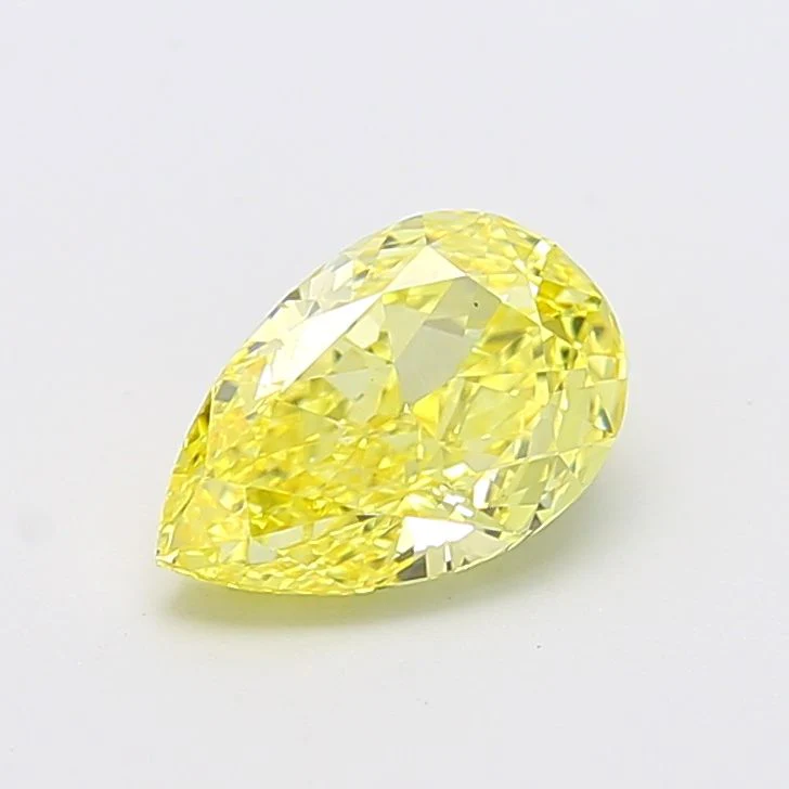 2.01 ct. Fancy Vivid Yellow/VS1 Pear Lab Grown Diamond