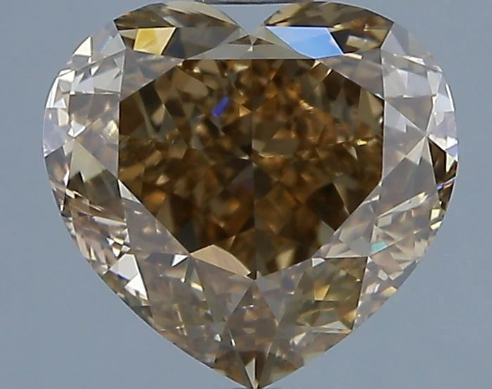 2.01 ct. Fancy Yellow Brown/VS1 Heart Diamond