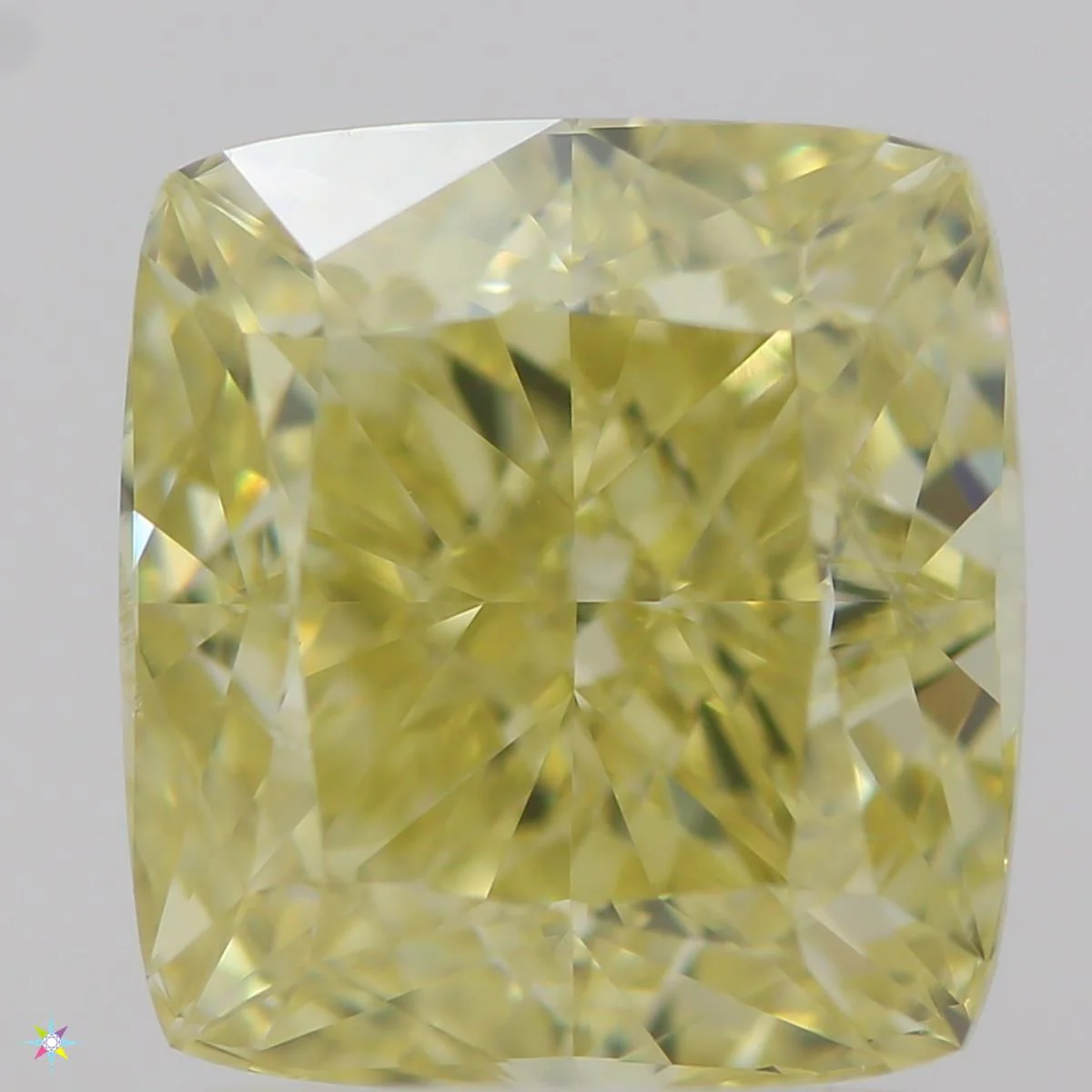 2.01 ct. Fancy Yellow/SI1 Cushion Brilliant Diamond