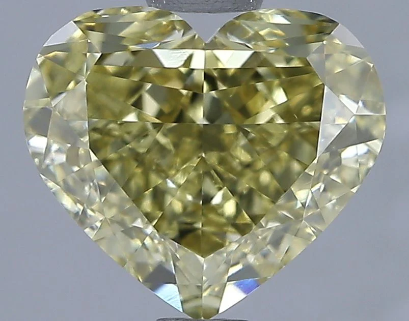 2.01 ct. Fancy Yellow/VS1 Heart Diamond