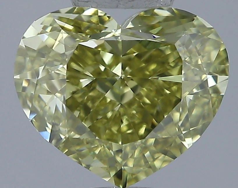 2.01 ct. Fancy Yellow/VS2 Heart Diamond