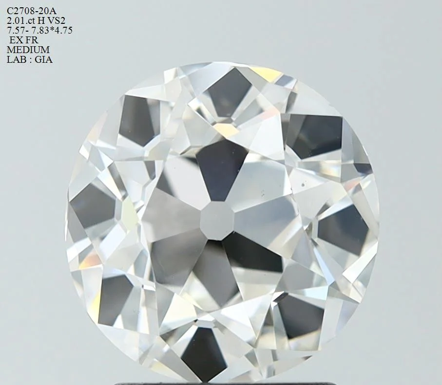 2.01 ct. H/VS2 European Cut Diamond