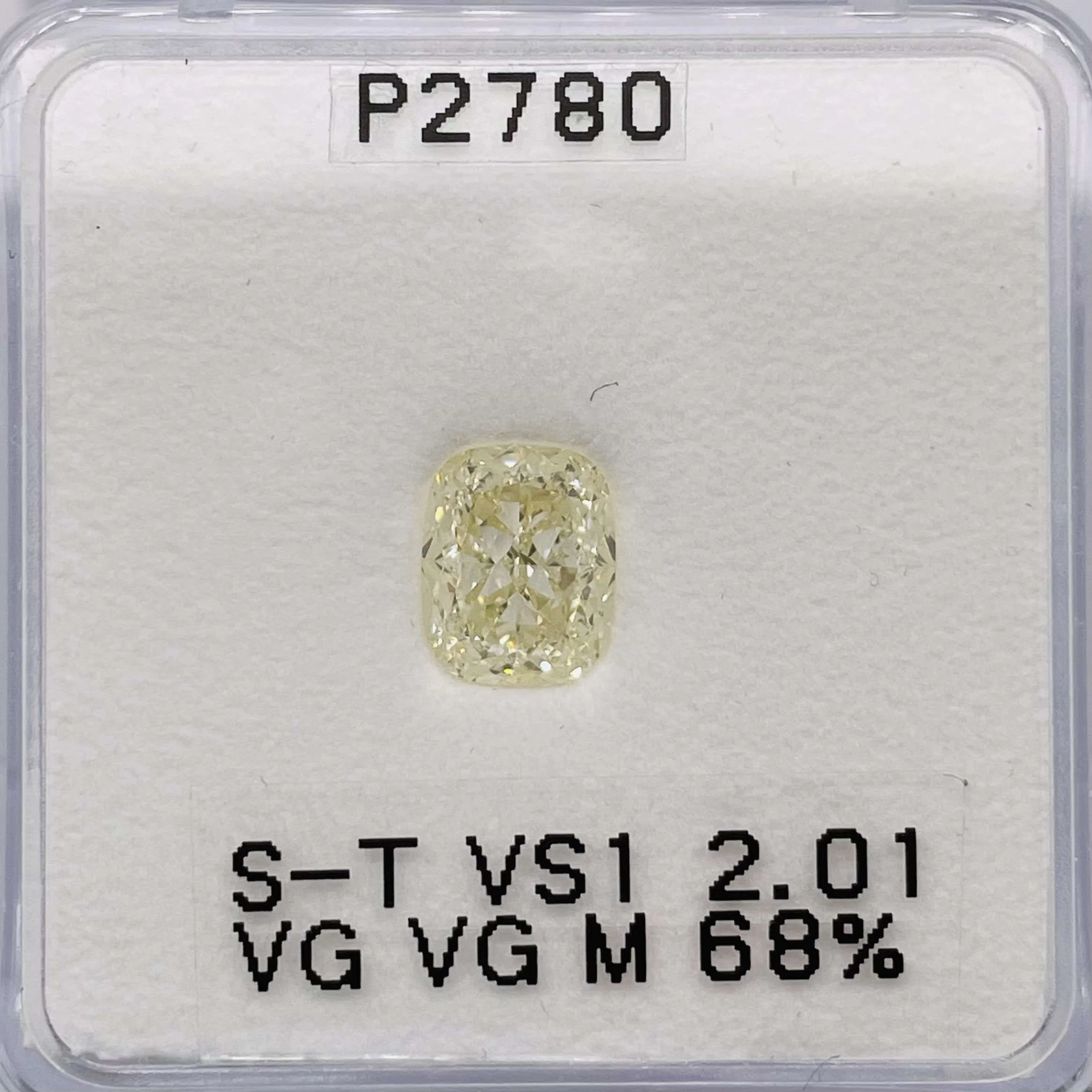 2.01 ct. S-T/VS1 Cushion Modified Diamond