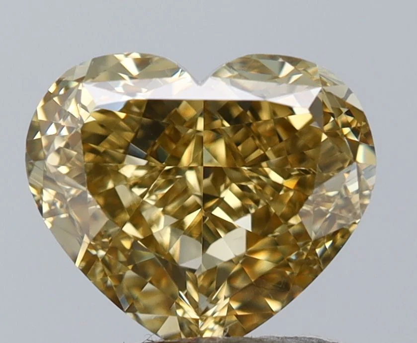 2.02 ct. Fancy Brown Yellow/VS2 Heart Diamond