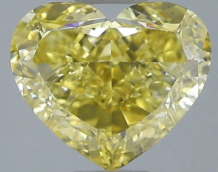 2.02 ct. Fancy Deep Yellow/VS2 Heart Diamond