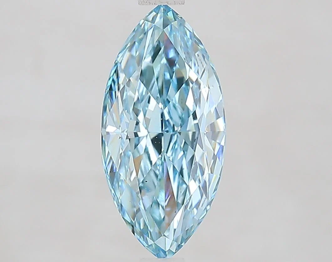 2.02 ct. Fancy Intense Blue/VS1 Marquise Lab Grown Diamond