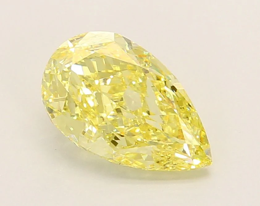 2.02 ct. Fancy Intense Yellow/VVS2 Pear Lab Grown Diamond
