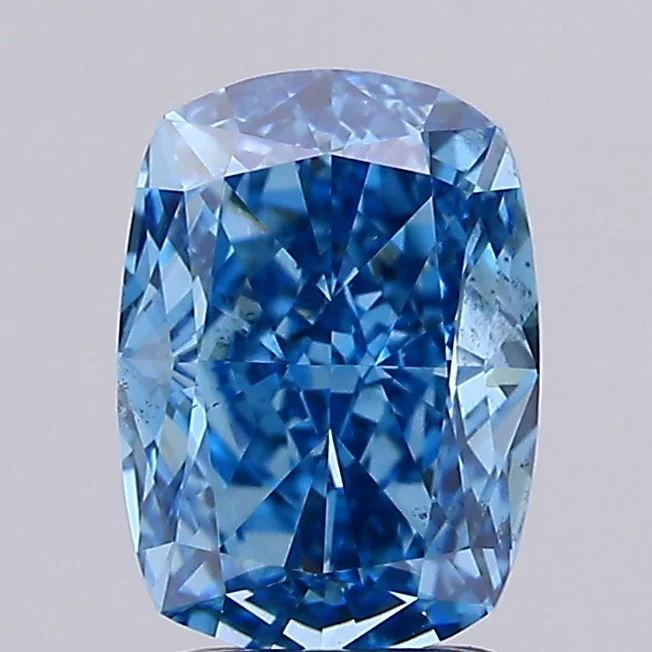 2.02 ct. Fancy Vivid Blue/VS2 Cushion Modified Lab Grown Diamond