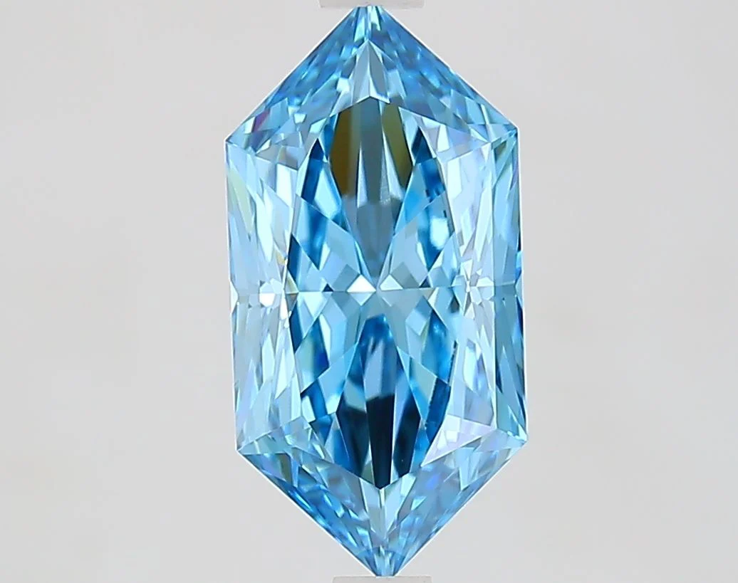 2.02 ct. Fancy Vivid Blue/VVS2 Hexagonal Lab Grown Diamond