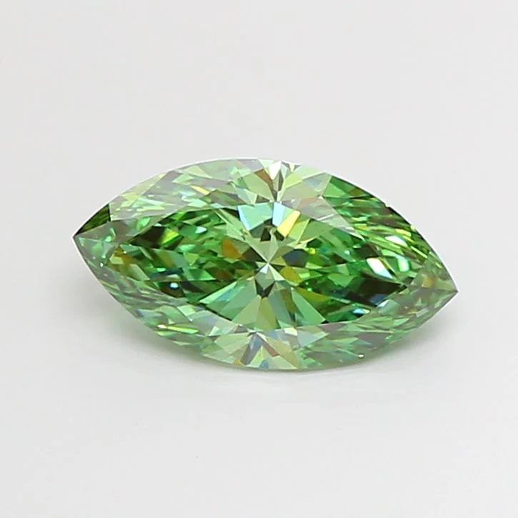 2.02 ct. Fancy Vivid Green/VS1 Marquise Lab Grown Diamond