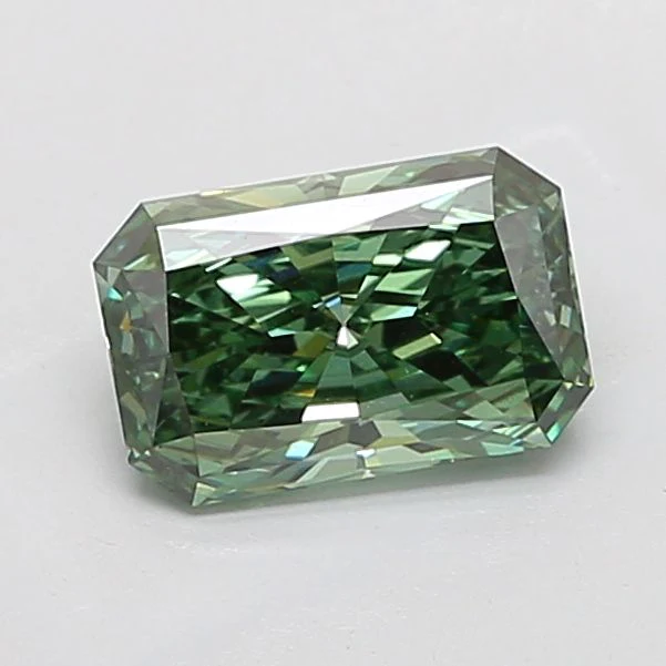 2.02 ct. Fancy Vivid Green/VS1 Radiant Lab Grown Diamond