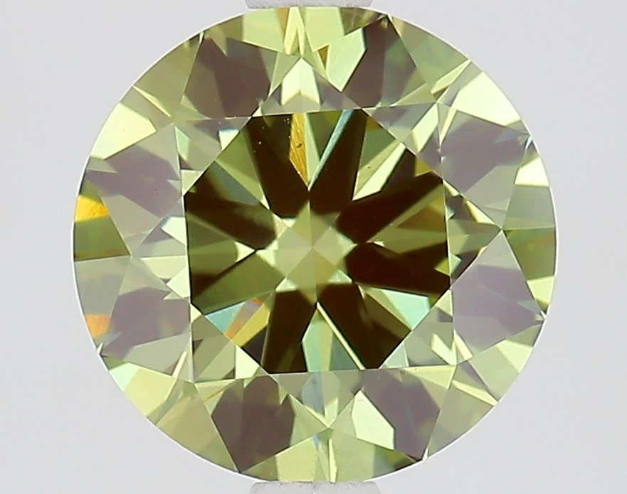 2.02 ct. Fancy Vivid Green/VS1 Round Lab Grown Diamond - Image 2