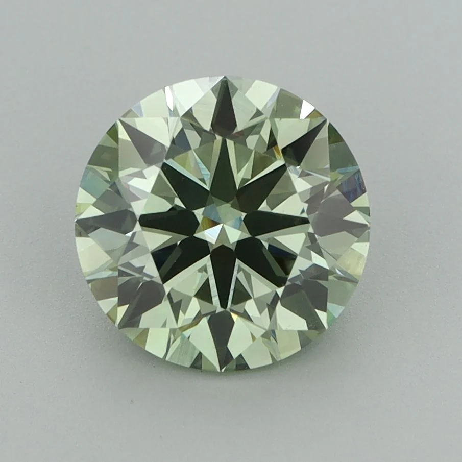 2.02 ct. Fancy Vivid Green/VS1 Round Lab Grown Diamond