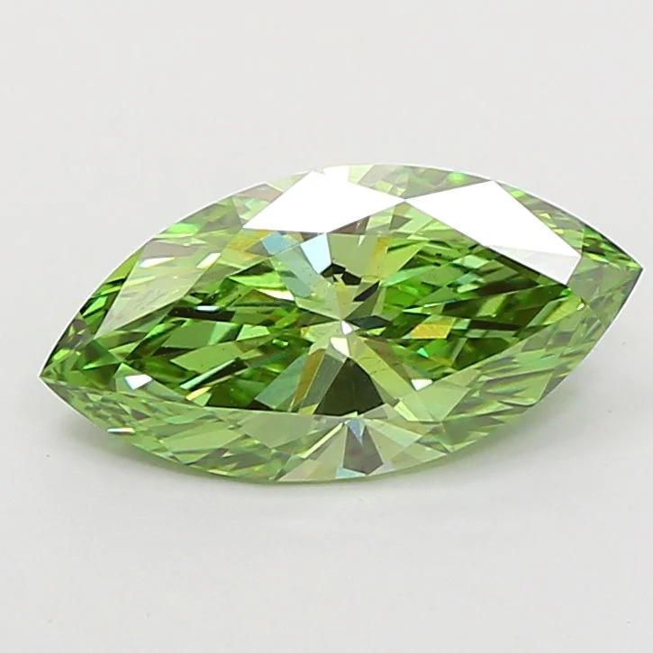 2.02 ct. Fancy Vivid Green/VS2 Marquise Lab Grown Diamond