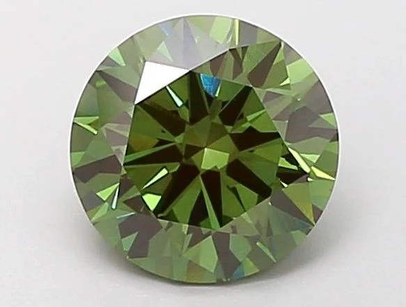 2.02 ct. Fancy Vivid Green/VS2 Round Lab Grown Diamond