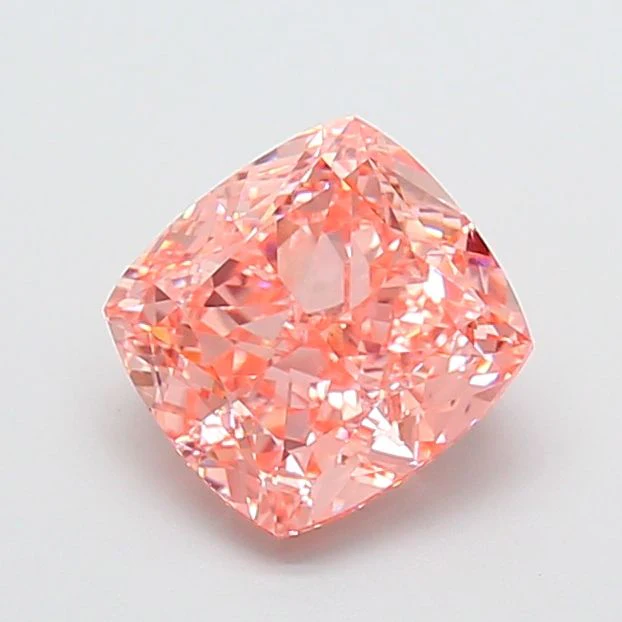 2.02 ct. Fancy Vivid Pink/VS1 Cushion Modified Lab Grown Diamond