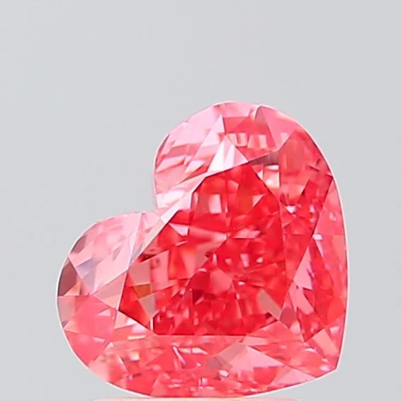 2.02 ct. Fancy Vivid Pink/VS1 Heart Lab Grown Diamond