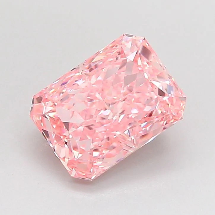 2.02 ct. Fancy Vivid Pink/VS1 Radiant Lab Grown Diamond