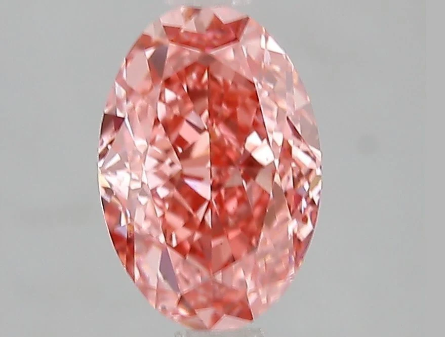 2.02 ct. Fancy Vivid Pink/VS2 Oval Lab Grown Diamond