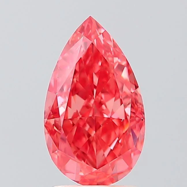 2.02 ct. Fancy Vivid Pink/VS2 Pear Lab Grown Diamond - Image 2