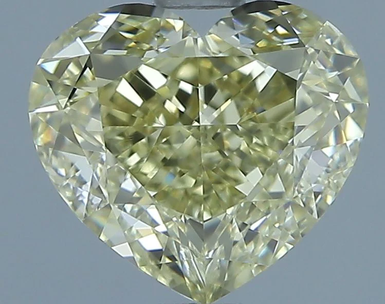 2.02 ct. Fancy Yellow/VS1 Heart Diamond