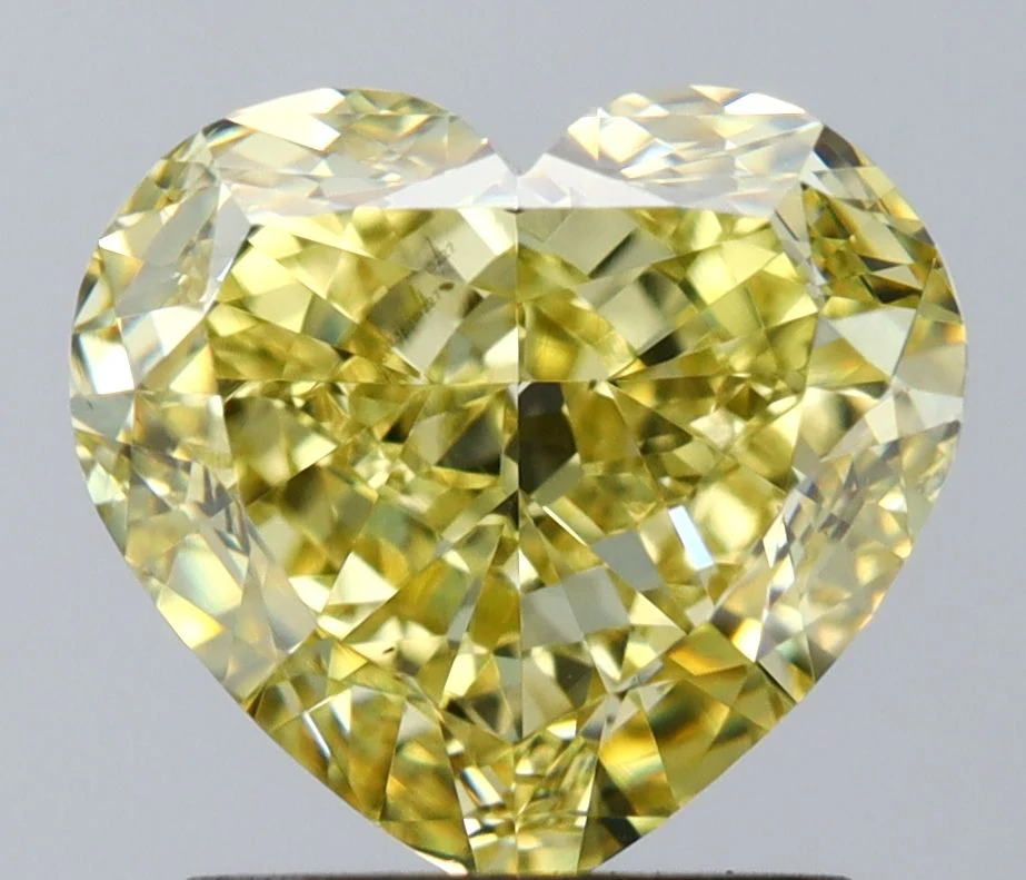 2.02 ct. Fancy Yellow/VS2 Heart Diamond