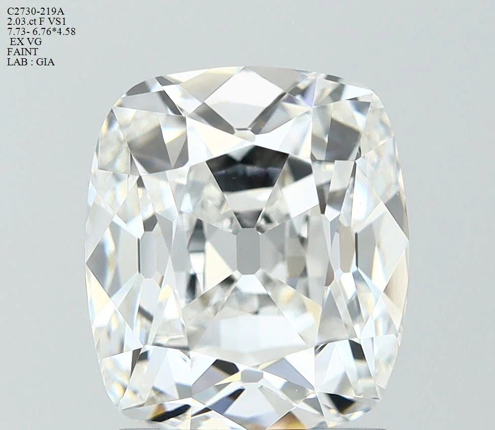 2.03 ct. F/VS1 Old Miner Diamond