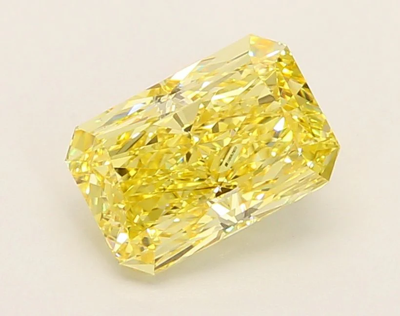 2.03 ct. Fancy Intense Yellow/VS1 Radiant Lab Grown Diamond - Image 2