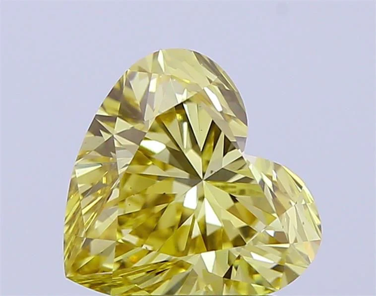 2.03 ct. Fancy Intense Yellow/VS2 Heart Lab Grown Diamond