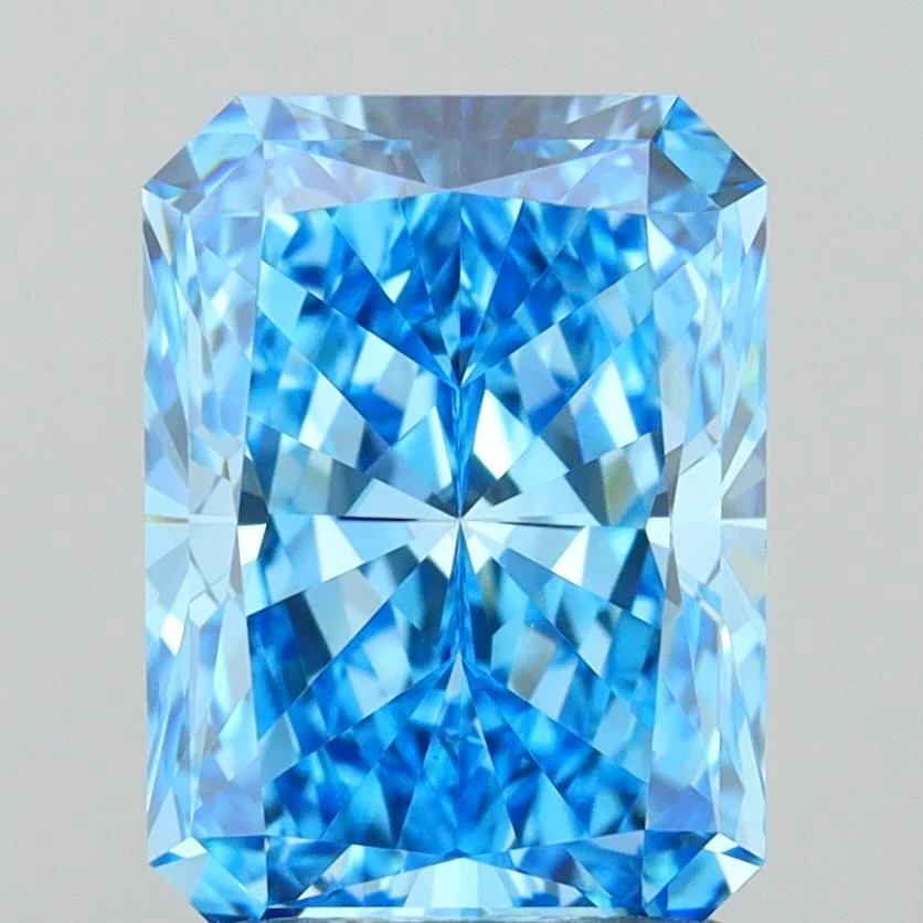 2.03 ct. Fancy Vivid Blue/VVS2 Radiant Lab Grown Diamond