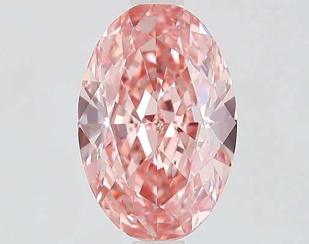 2.03 ct. Fancy Vivid Pink/VS1 Oval Lab Grown Diamond