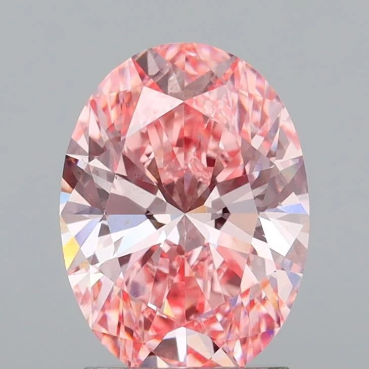 2.03 ct. Fancy Vivid Pink/VS2 Oval Lab Grown Diamond