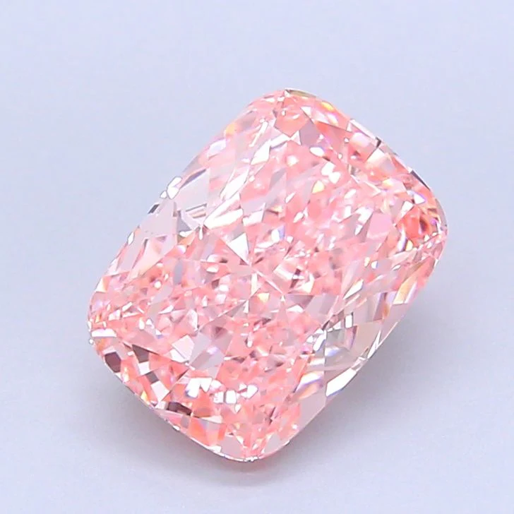 2.03 ct. Fancy Vivid Pink/VVS2 Cushion Modified Lab Grown Diamond