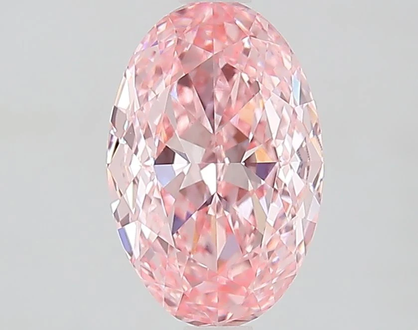 2.03 ct. Fancy Vivid Pink/VVS2 Oval Lab Grown Diamond
