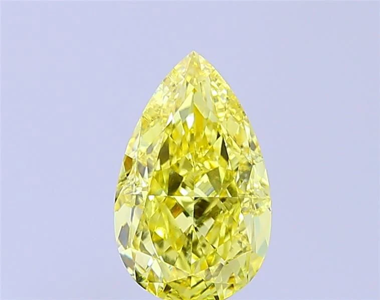 2.03 ct. Fancy Vivid Yellow/VVS2 Pear Lab Grown Diamond