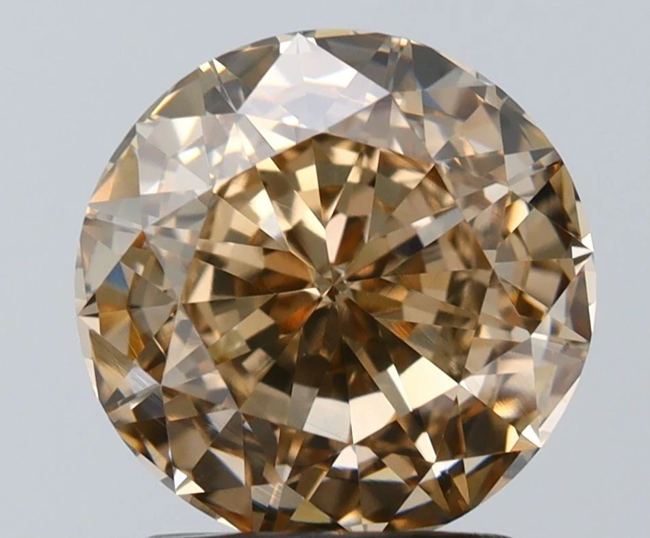 2.04 ct. Fancy Brown Yellow/VS1 Round Diamond