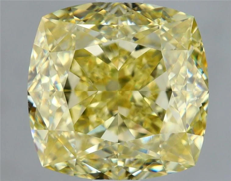 2.04 ct. Fancy Brownish Greenish Yellow/VS2 Cushion Brilliant Diamond