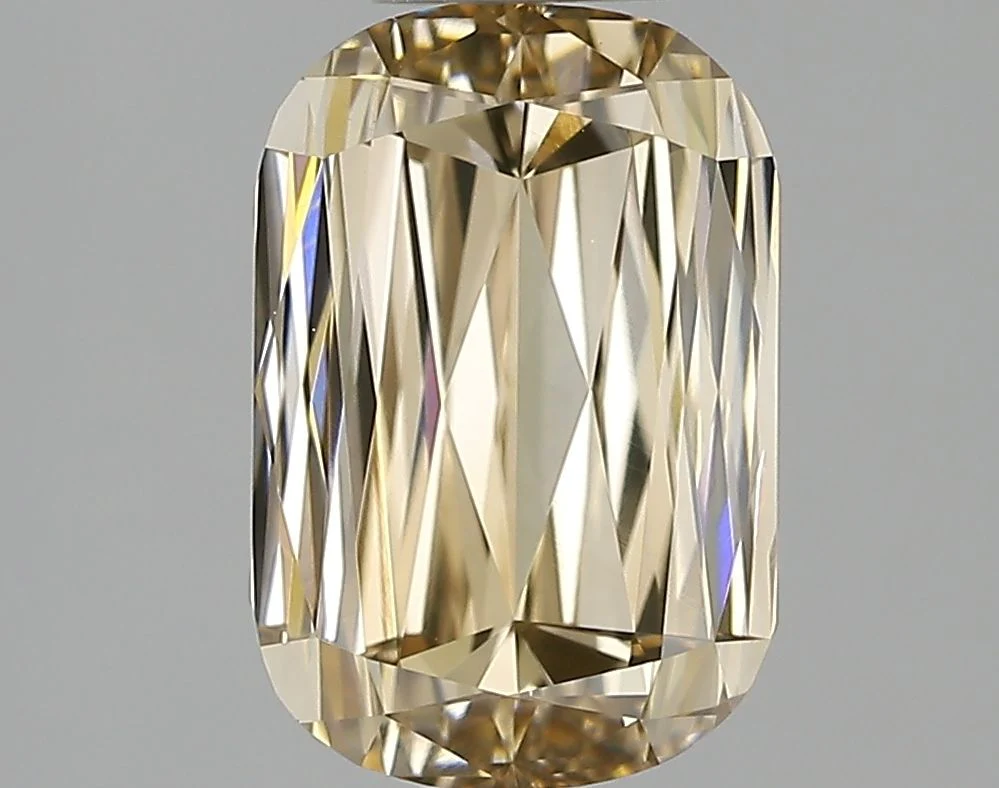 2.04 ct. Fancy Light Yellowish Brown/VS1 Cushion Modified Diamond