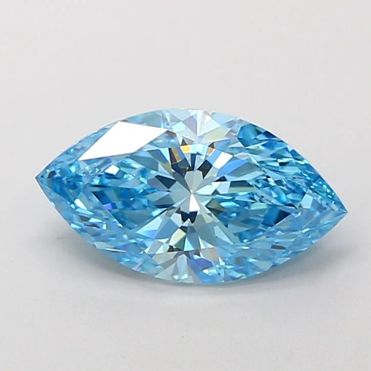 2.04 ct. Fancy Vivid Blue/VVS2 Marquise Lab Grown Diamond
