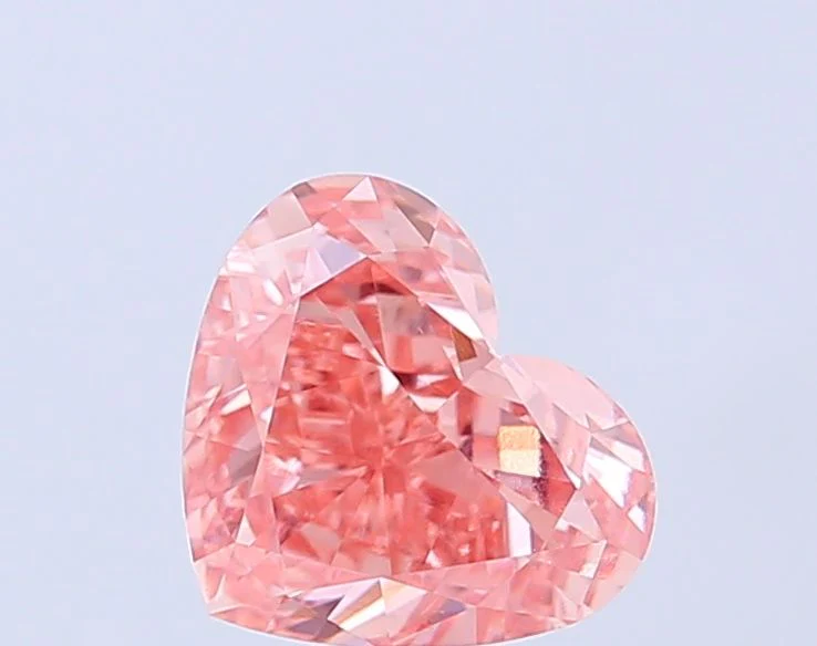2.04 ct. Fancy Vivid Pink/VVS2 Heart Lab Grown Diamond
